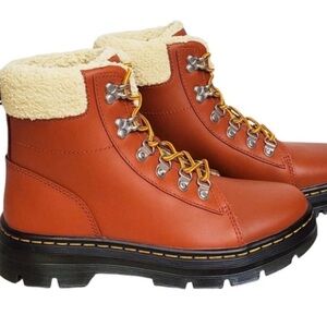 Dr. Martens Brown Boots with Cream Lining